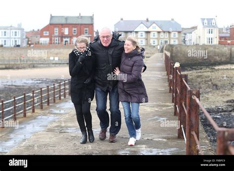 Windy weather Hartlepool seafront Stock Photo - Alamy