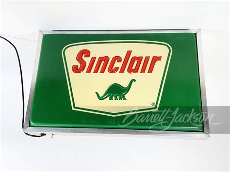 VINTAGE SINCLAIR OIL SIGN - Front 3/4 - 253636