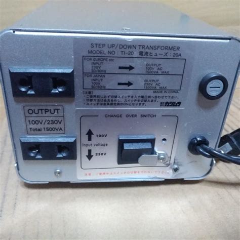 100v - 230v step up and down transformer 1500w/1.5kva for japan/japanese domestic appliance ...