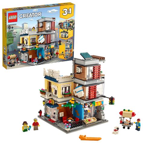 LEGO Creator 3-in-1 Townhouse Pet Shop & Cafe 31097 Store Building Set - Walmart.com