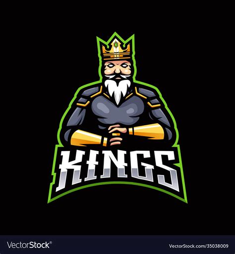 King gaming logo Royalty Free Vector Image - VectorStock