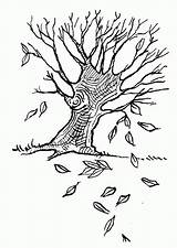 Coloring Page Of Trees  Home sketch template