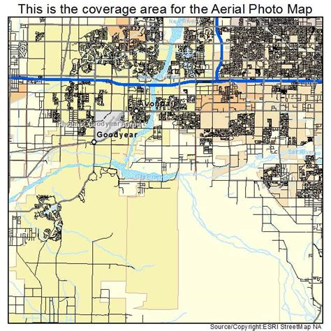 Aerial Photography Map of Avondale, AZ Arizona