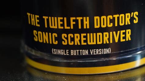 Doctor Who 12th Dr PETER CAPALDI Sonic Screwdriver Single Button ...