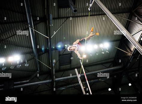 Belgian Ben Broeders pictured in action during the men's pole vault ...