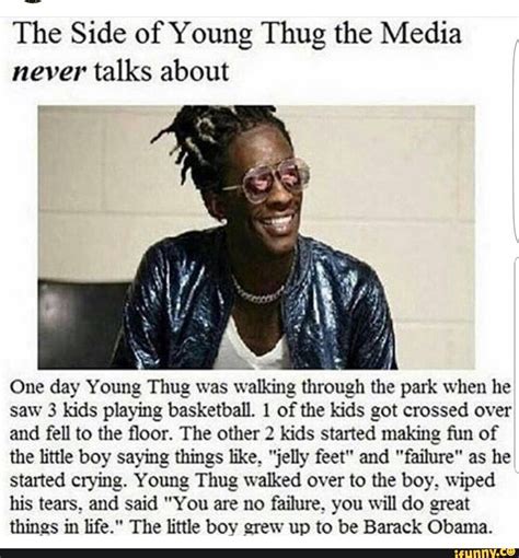 The Side of Young Thug the Media never talks about One day Young Thug ...