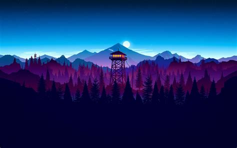 Download wallpaper 2560x1600 firewatch, video game, sunset, artwork ...