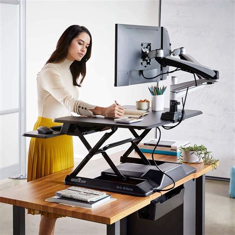 VARIDESK – Height Adjustable Standing Desk Converter - ProPlus 36 Elec - Eco home office