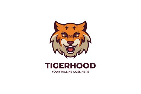 Tiger Head Cartoon Illustration Logo Graphic by Mightyfire · Creative ...