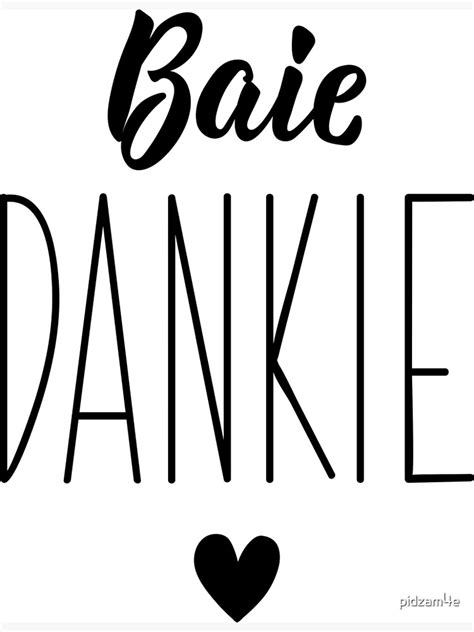 "Afrikaans text: Thank you very much. Lettering. Baie dankie" Canvas Print by pidzam4e | Redbubble