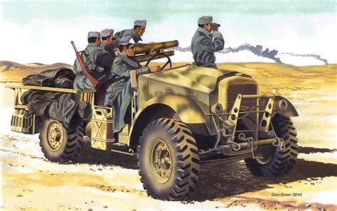 Italian truck mounted artillery in action - Don Greer | Military ...