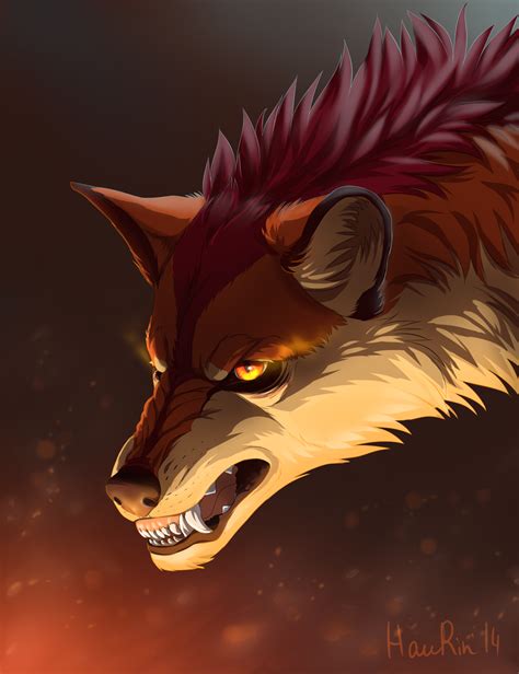 Fire wolf by HauRin on DeviantArt