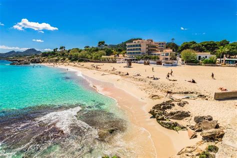 Beautiful Beach Landscape in Cala Rajada on Majorca Editorial ...