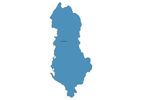 Airports in Albania Map SVG Vector - Map of Airports