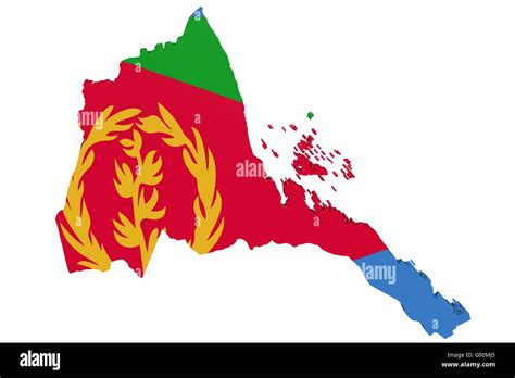 Eritrea Flag Map