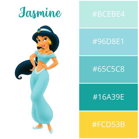 Princess Jasmine Color Palette