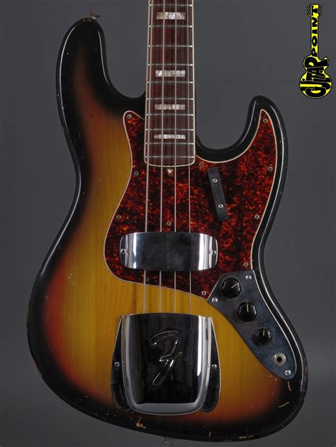 1969 Fender Jazz Bass - 3t-Sunburst-Vi69FeJB3tSB253381