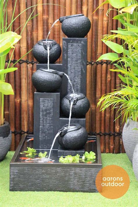 Grey sphere garden water feature – Artofit