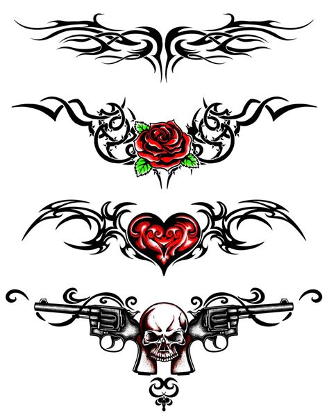 Lower Back Tribal Flower Tattoos - Viraltattoo