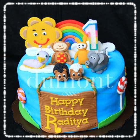 Dumont Cake: Baby TV cake for Raditya's birthday