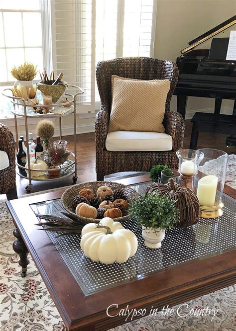 Fall Coffee Table Decor Ideas (Easy and Stylish) - Calypso in the Country