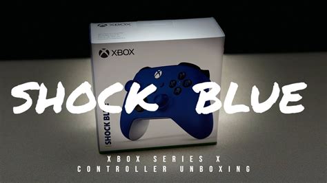 Shock Blue Xbox Series X controller unboxing - YouTube