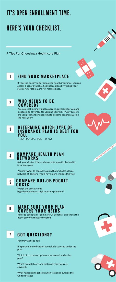 7 tips for choosing a healthcare plan | Healthcare infographics, Healthcare plan, Health plan