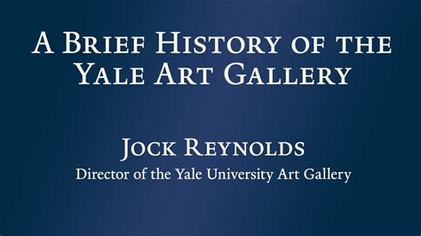 A Brief History of the Yale Art Gallery - YouTube