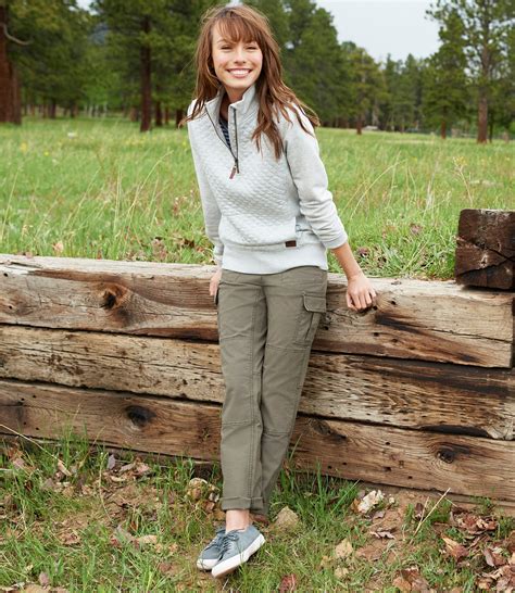 Women's Stretch Canvas Cargo Pants | Camping outfits for women, Hiking outfit women, Cute ...