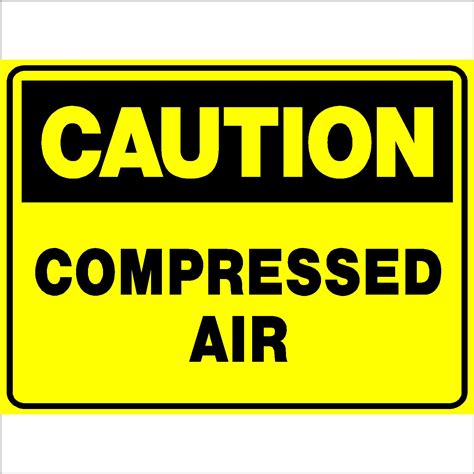 Compressed Air Safety Signs