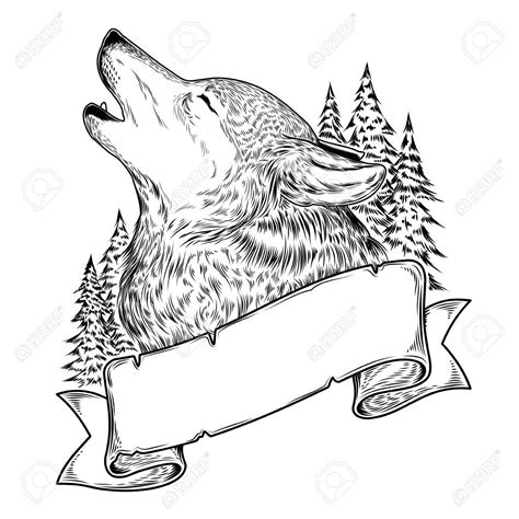 Wolf Howl Drawing at GetDrawings | Free download