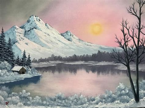 Winter Frost, Bob Ross style original painting from Season 10 Ep 12 ...