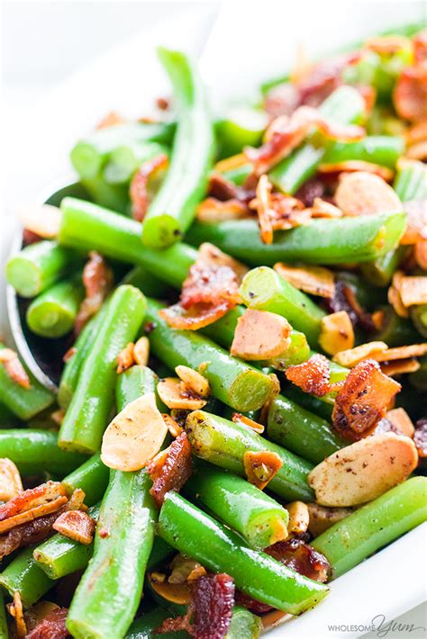 PAN FRIED GREEN BEANS ALMONDINE RECIPE WITH BACON AND GARLIC Want to know how to cook fresh ...