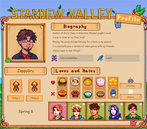 ZappyGru's Stardew Valley Profile