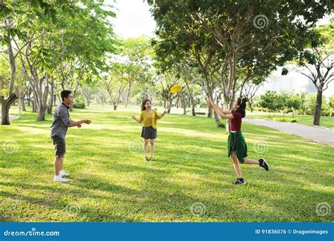 Playing frisbee stock photo. Image of youth, cheerful - 91836076