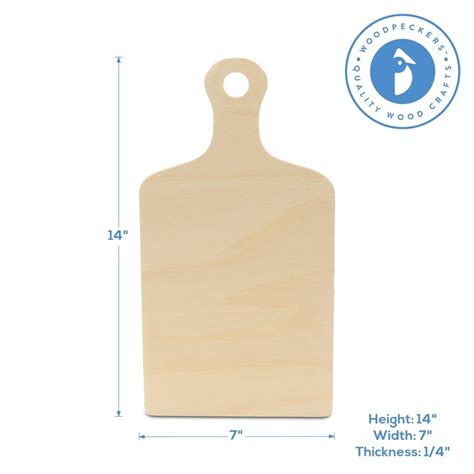 Wooden Cutting Board Shapes, Multiple Sizes, with Handle, for Kitchen & Decor | Woodpeckers ...