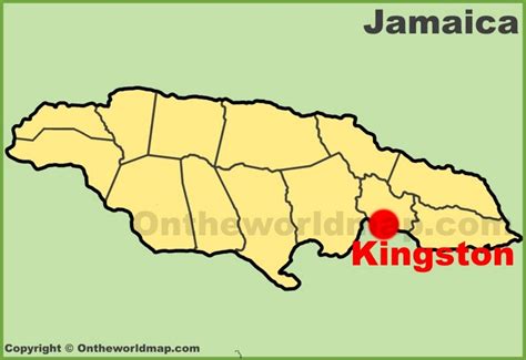 Kingston location on the Jamaica Map - Ontheworldmap.com