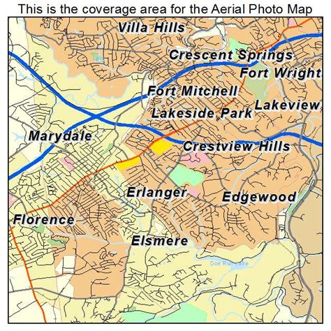 Aerial Photography Map of Erlanger, KY Kentucky