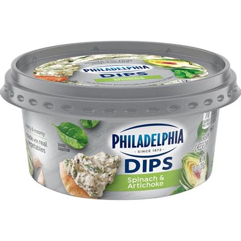 Philadelphia Dips Spinach & Artichoke Cream Cheese Dip | Hy-Vee Aisles ...