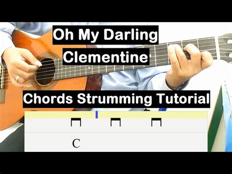 Oh My Darling Clementine Guitar Lesson Chords Strumming Tutorial Guitar Lessons for Beginners ...