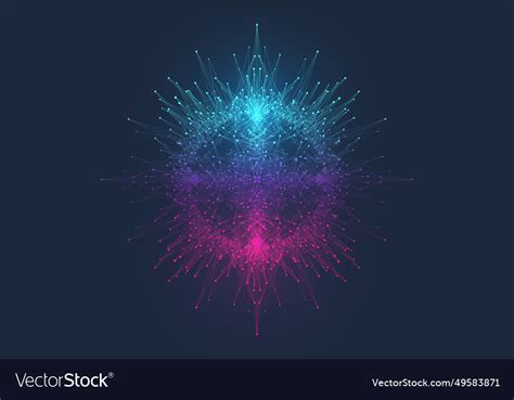 Quantum computing idea design element concept Vector Image