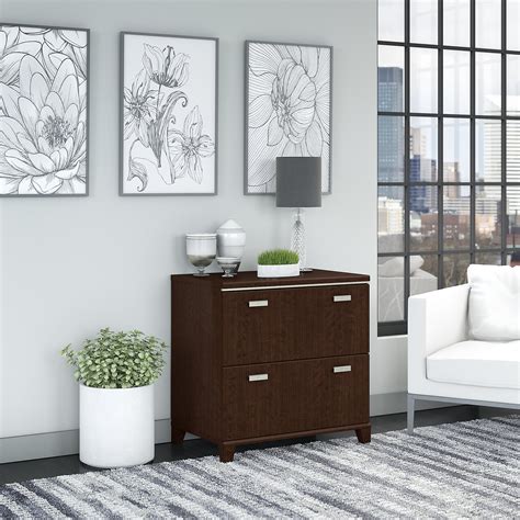 Bush Furniture Tuxedo Lateral File Cabinet in Mocha Cherry - Walmart.com