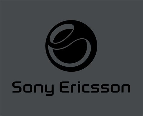 sony ericsson logo marca teléfono símbolo con nombre negro diseño Japón ...