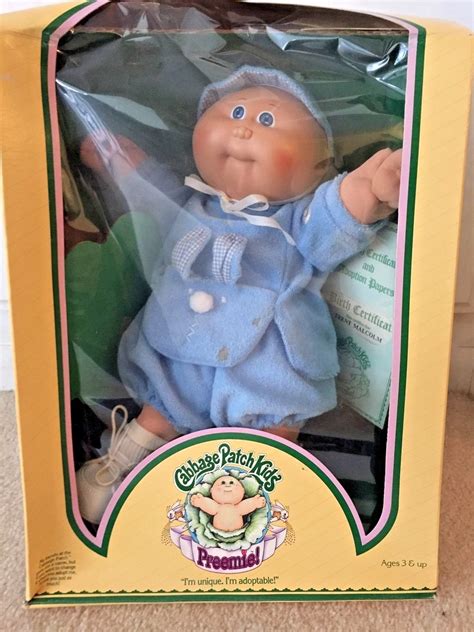 1985 Vintage Cabbage Patch Kids Doll - PREEMIE w/binky “March of Dimes” baby | eBay | Cabbage ...