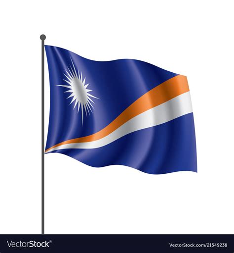 Marshall islands flag Royalty Free Vector Image