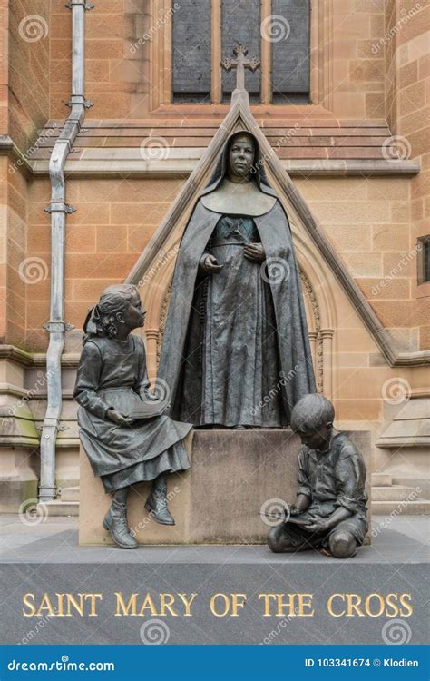 Saint Mary of the Cross Statue, Sydney Australia. Stock Photo - Image of orphanage, saint: 103341674