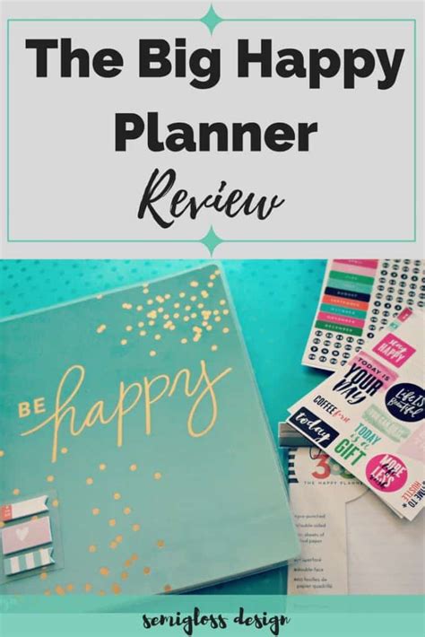 An Unsponsored Happy Planner Review - Semigloss Design