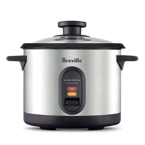 Breville Rice Master Brushed Stainless Steel 7 Cup Rice Cooker - MyHouse