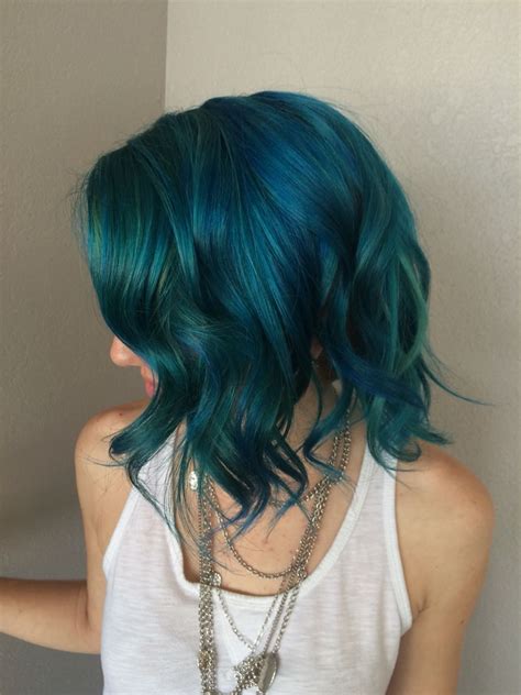 Blue green hair is stunning , #jclaysalon #christy@jclay | Turquoise hair, Green hair, Pink hair dye