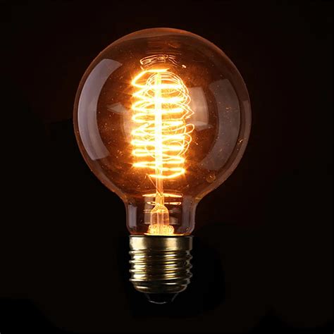 10pcs/lot 40W Edison Bulb 110V 220v Spherical light Incandescent filament Bulb Edison Light ...